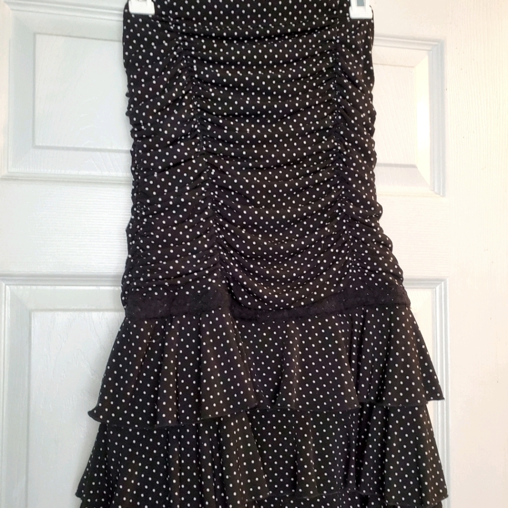 Candie's Black and White Polka Dot Dress
